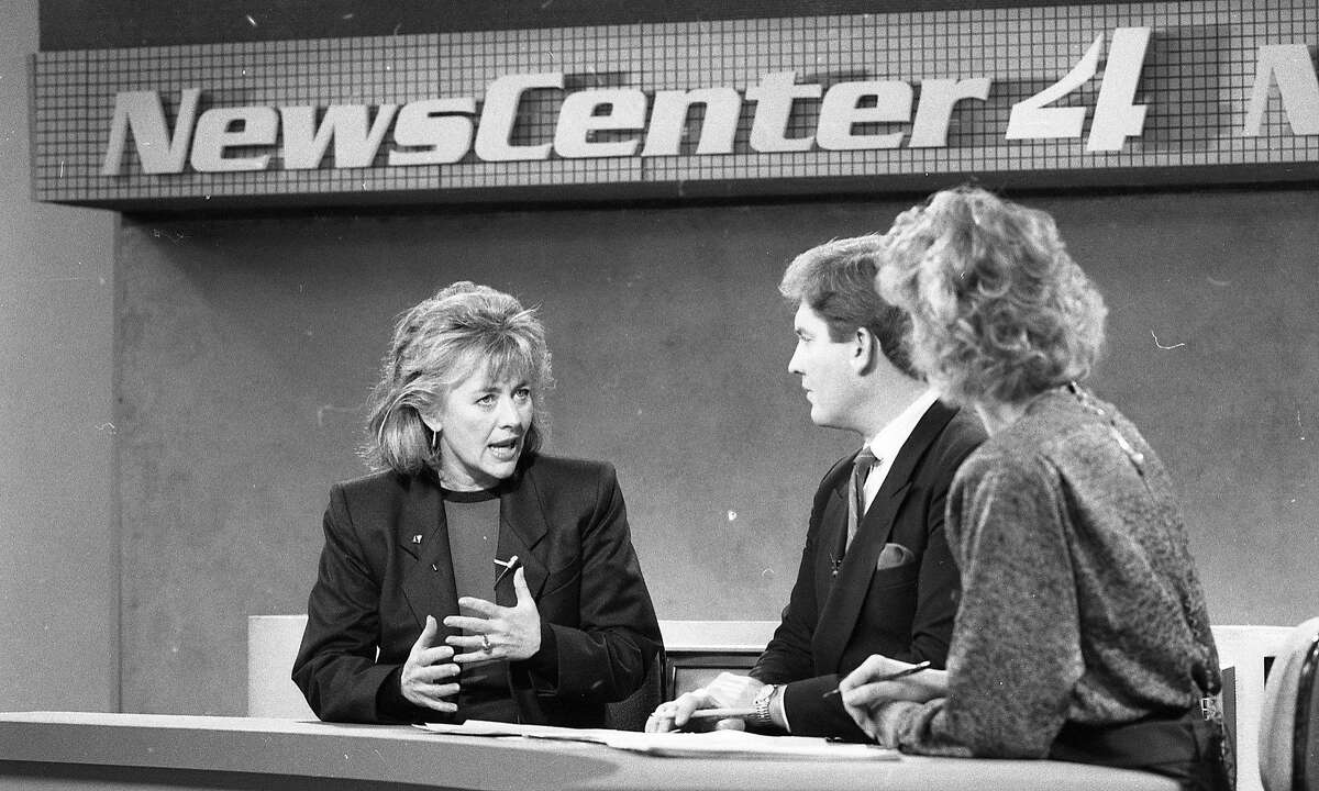 Sylvia Chase, new anchor at KRON-TV, December 16, 1985