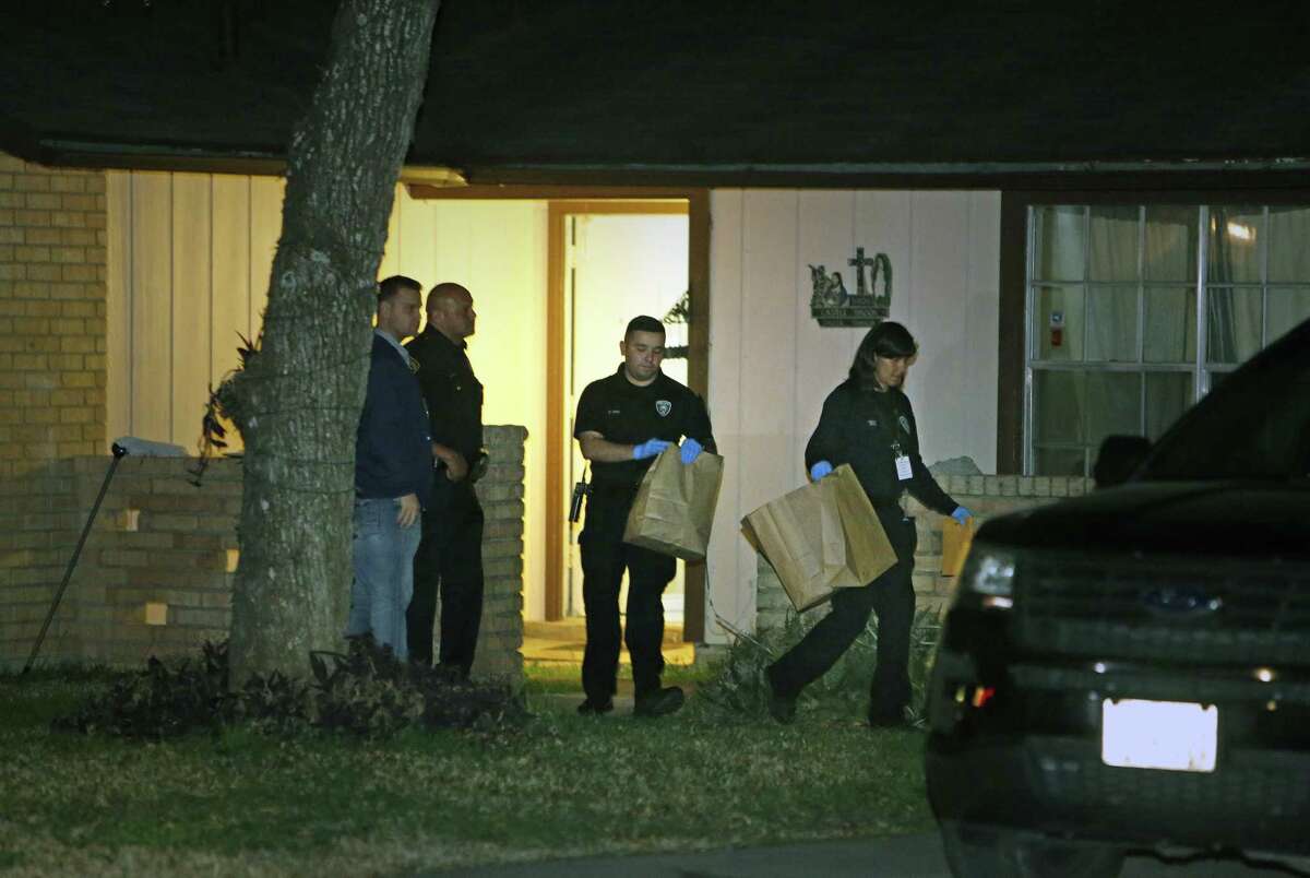 Police remove items from 5806 Castle Brook Drive on Jan. 8, 2019. The home was where Christopher Davila and his girlfriend, Jasmine Gonzales, lived with their son, King Jay Davila. The son is missing.