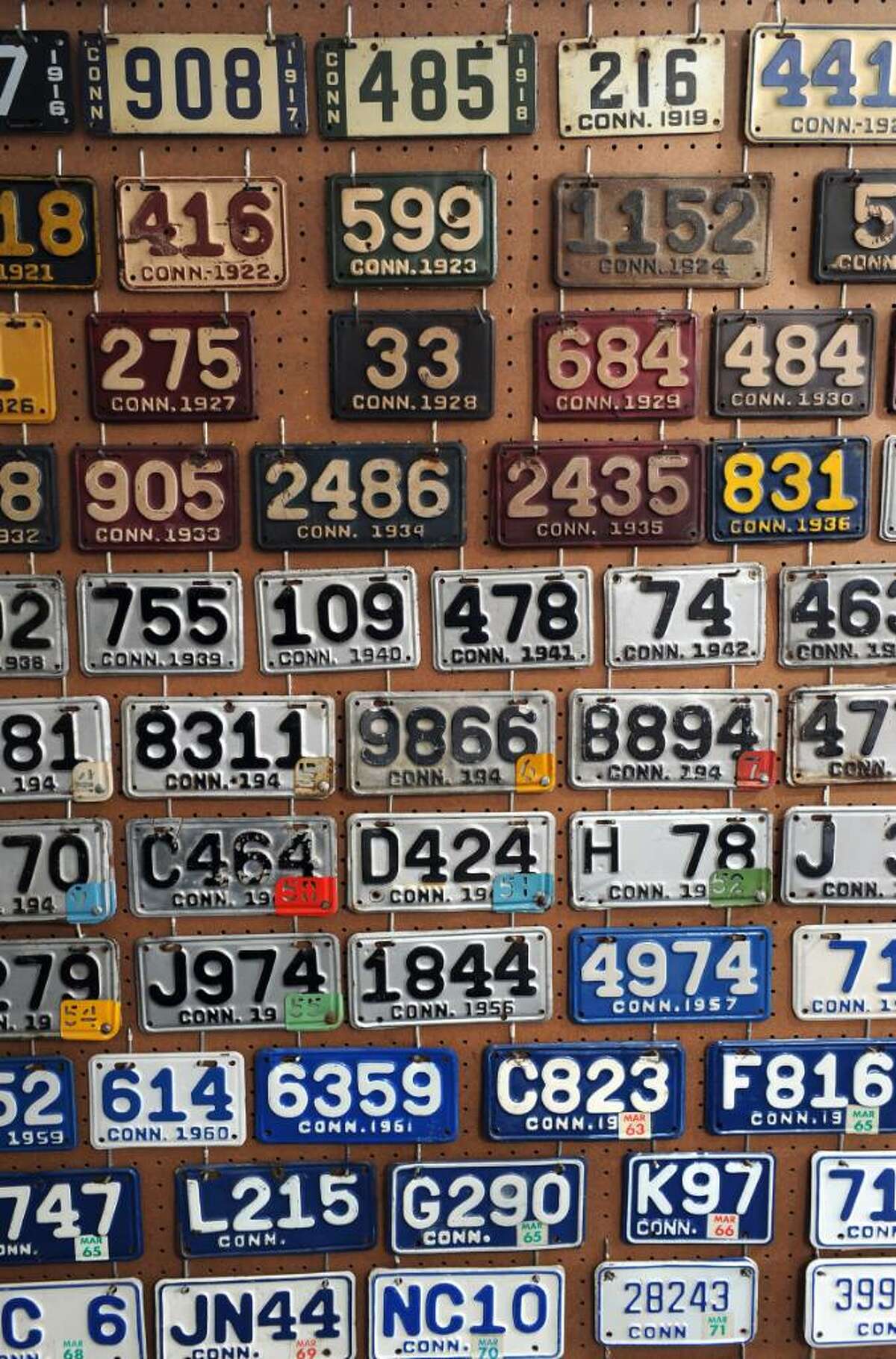 License plate collection more history than vanity