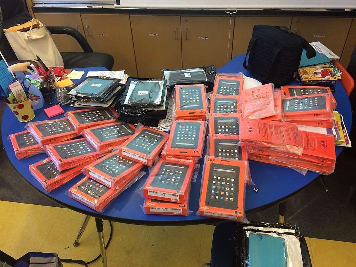The 40 Kindles for a third grade class at Markham Elementary School in Oakland were stolen over the winter break.