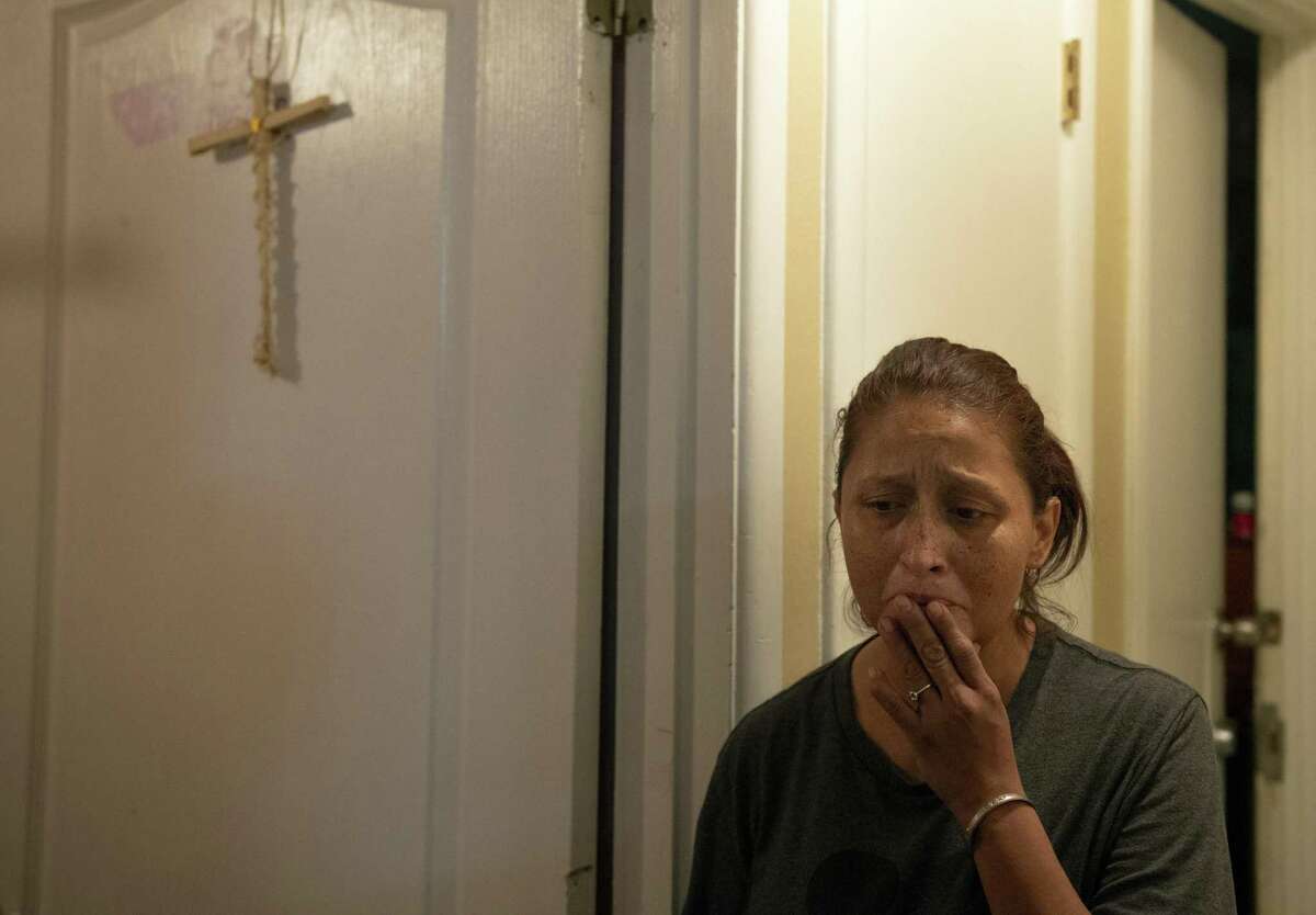 Amy Davila Ozuna cries as she talks about the disappearance of her nephew, King Jay Davila. She was interviewed with her parents, Beatrice and Mario Davila Sr., at their home in San Antonio on Jan. 8, 2019. She doesn’t believe police suspicions that her brother, Christopher, faked the kidnapping of his son on Jan. 4, 2019. Her daughter, Savannah Ozuna, was questioned by police.