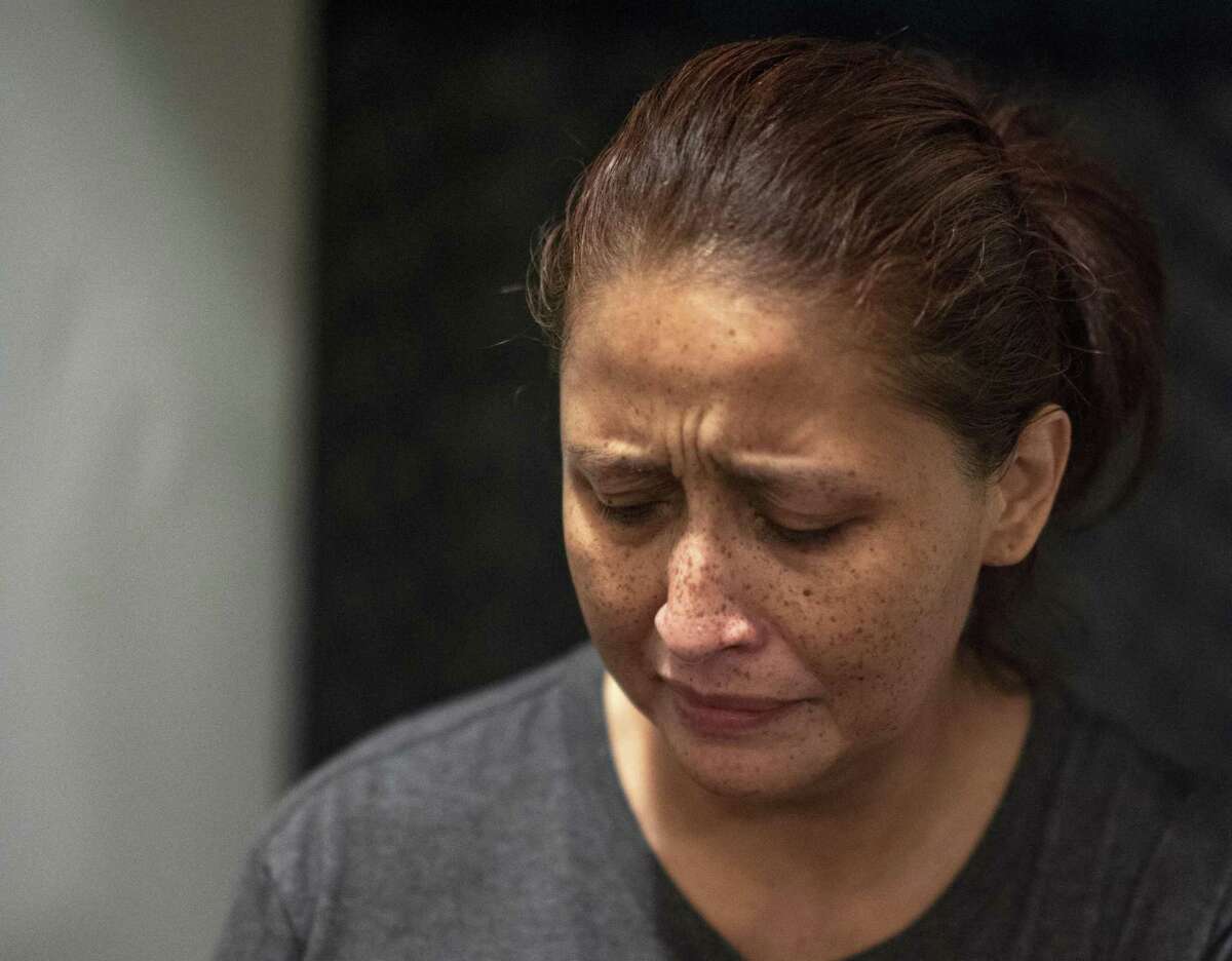 Amy Davila Ozuna cries as she talks about the disappearance of her nephew, King Jay Davila. She was interviewed with her parents, Beatrice and Mario Davila Sr., at their home in San Antonio on Jan. 8, 2019. She doesn’t believe police suspicions that her brother, Christopher, faked the kidnapping of his son on Jan. 4, 2019. Her daughter, Savannah Ozuna, was questioned by police.