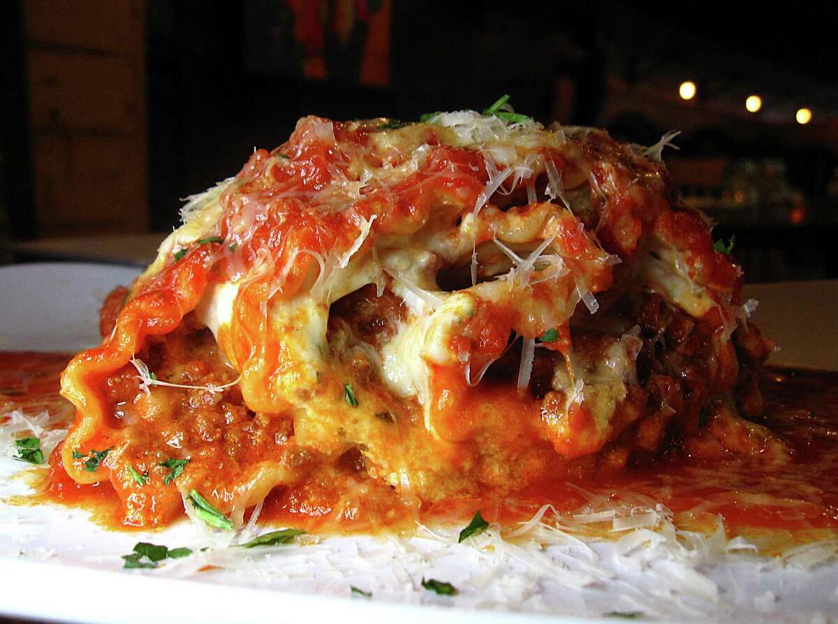 Bolognese-style lasagna roll from SoHill Cafe on Blanco Road.