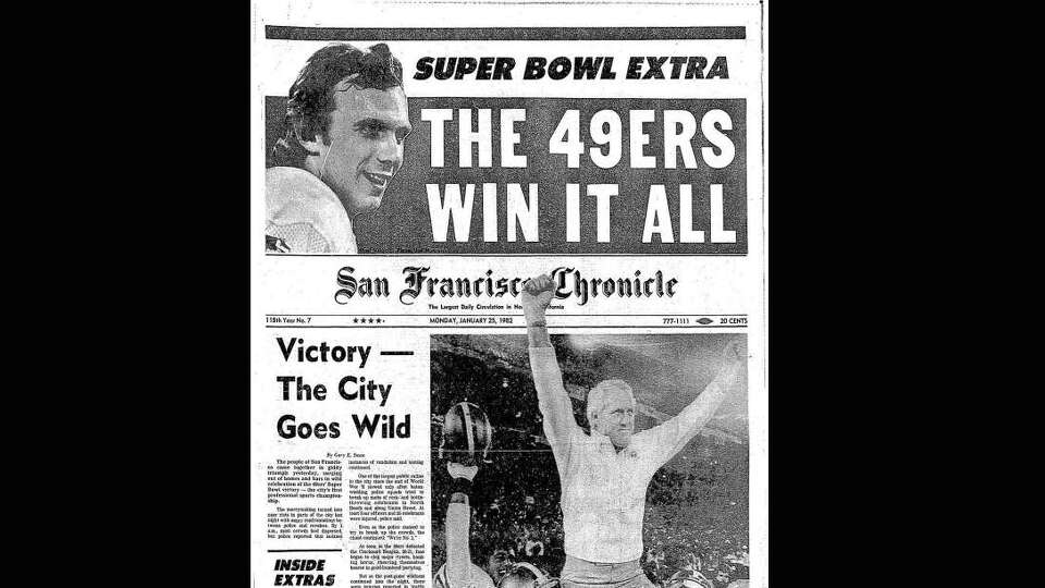 Chronicle Covers: 49ers’ red-gold dynasty began in black, white