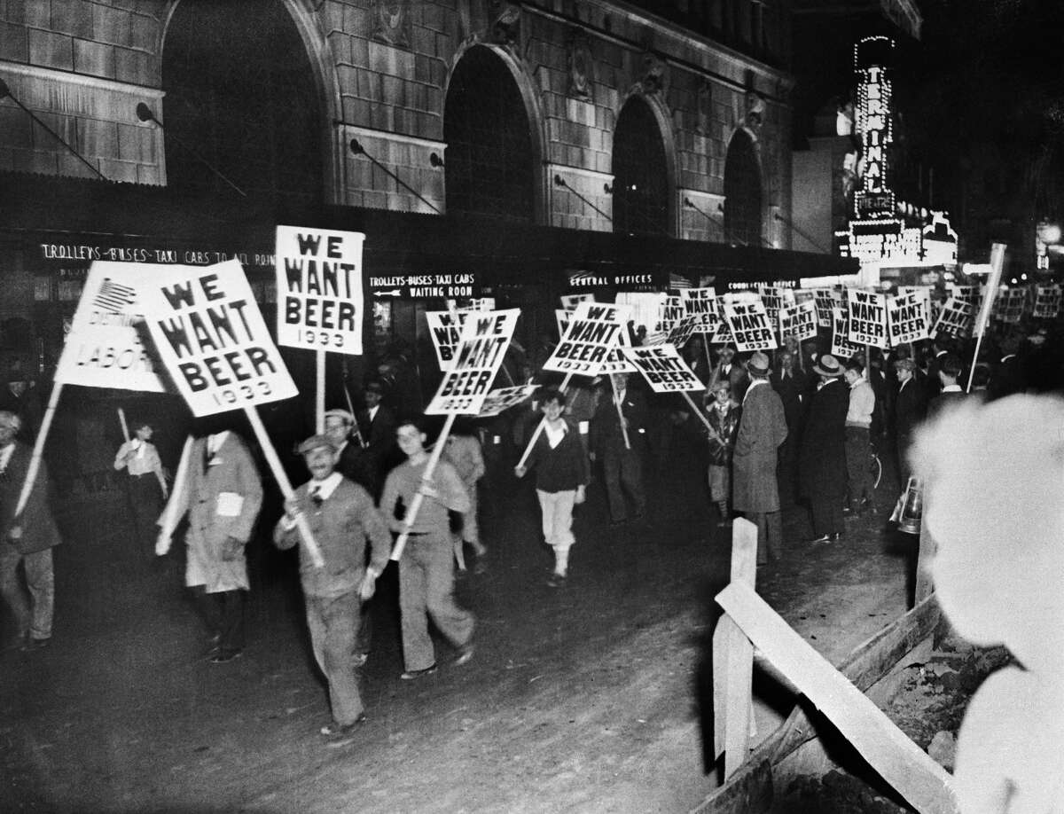 On November 10, 1932, American workers marched in New York with signs bearing the inscription "We Want Beer," demanding the end of Prohibition.