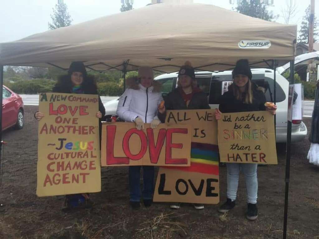 <p>A sign condemning homosexuality posted in front the Trinity Bible Presbyterian Church in Lake Shastina, Calif. has sparked a controversy among local residents. On Sunday, Jan. 6, protesters with the Lake</p>