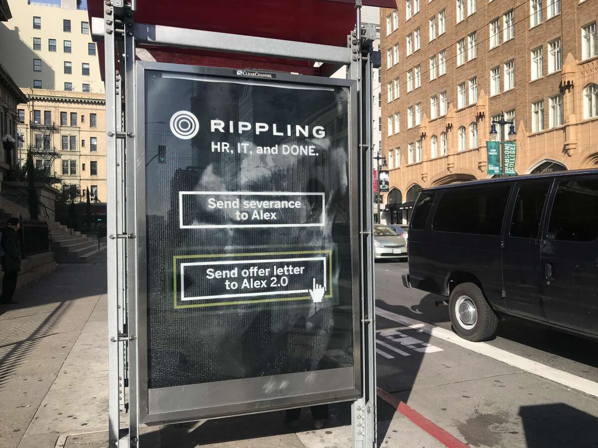 An ad for Rippling has received criticism for advertising what some call "1-click layoffs."