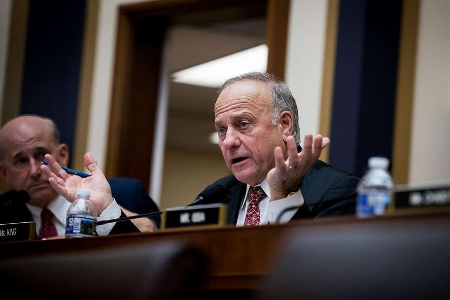 FILE -- Rep. Steve King (R-Iowa) speaks at a hearing on Capitol Hill in Washington, Dec. 11, 2018. The Iowa congressman, who has used racist language and been denounced as a white supremacist, wrote the playbook on white identity politics and many of the issues that are ascendant in the Republican Party. (Sarah Silbiger/The New York Times) Photo: Sarah Silbiger / New York Times 2018