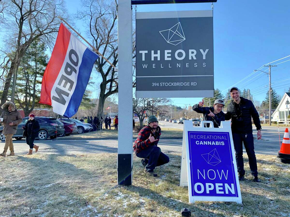 Theory Wellness, a Massachusetts cannabis company, was prepared to host up to 1,000 customers on the first day of recreational marijuana sales in Great Barrington on Friday, Jan. 11, 2019. (Bethany Bump / Times Union)