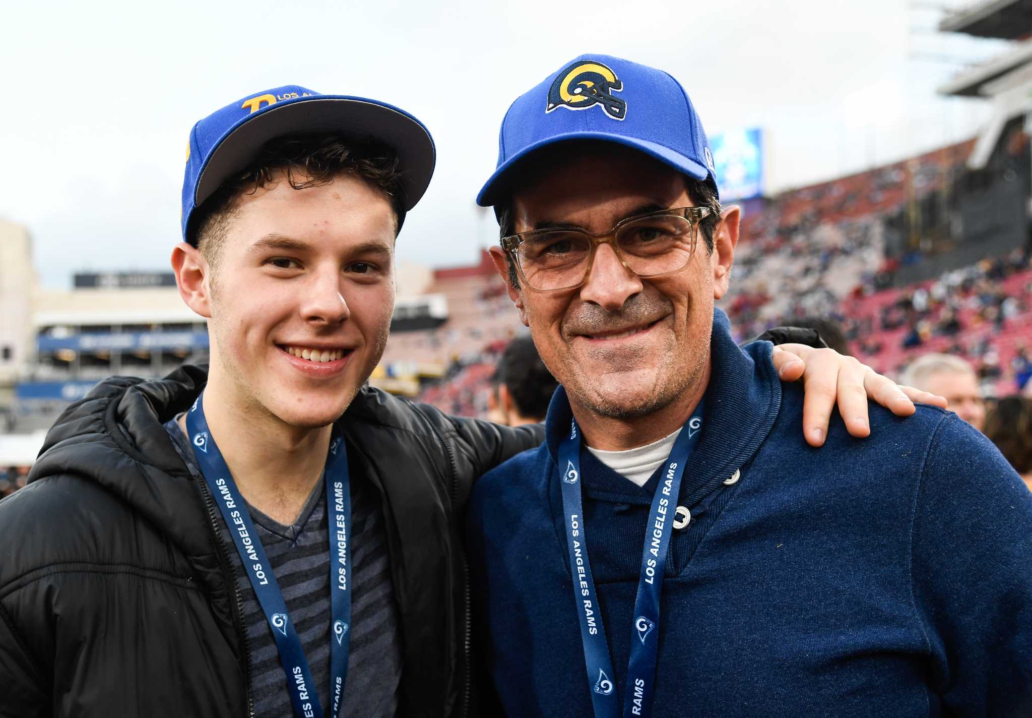 Celebrities at the Rams-Cowboys playoff game