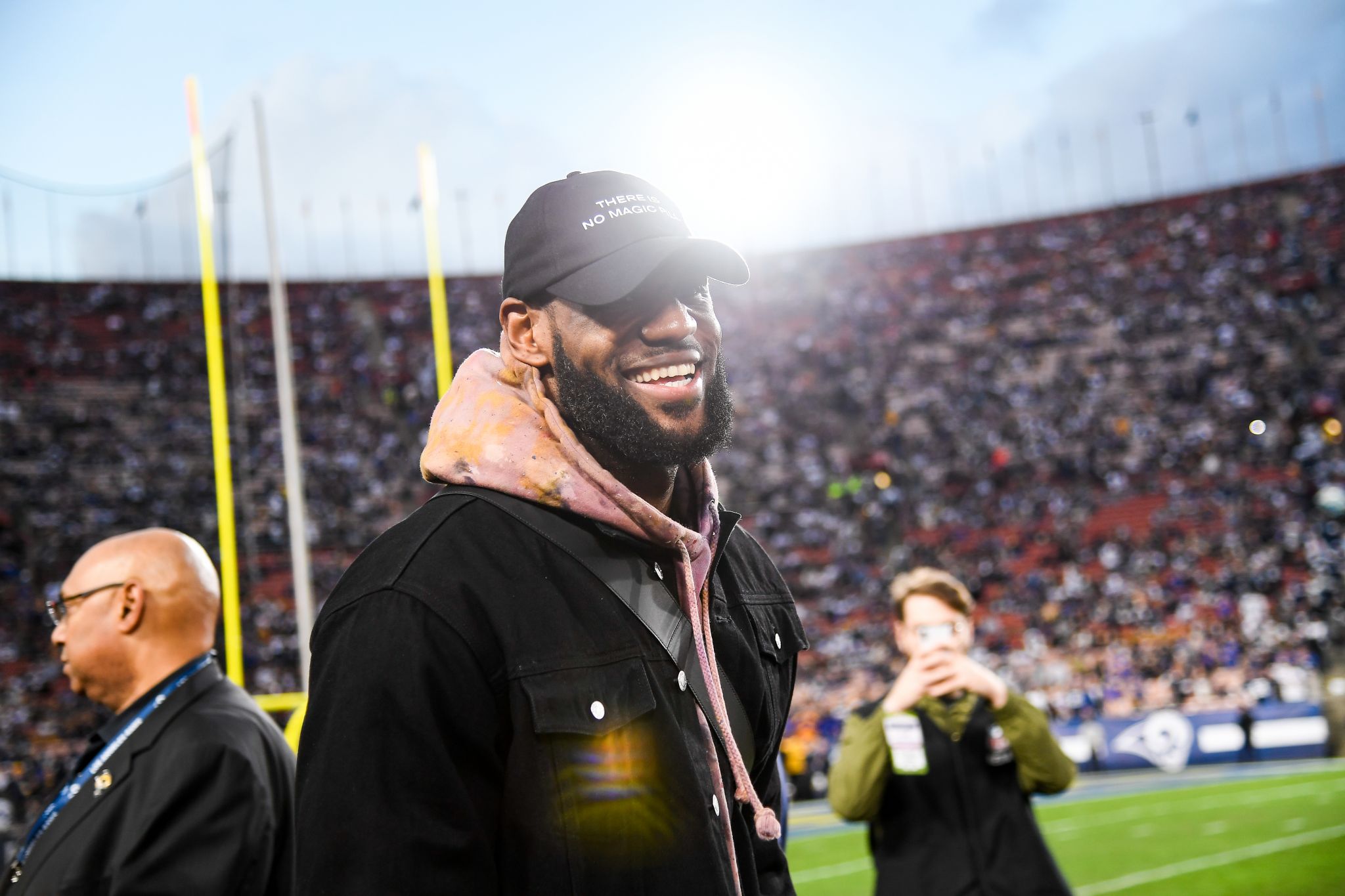 Celebrities at the LA Rams Game 