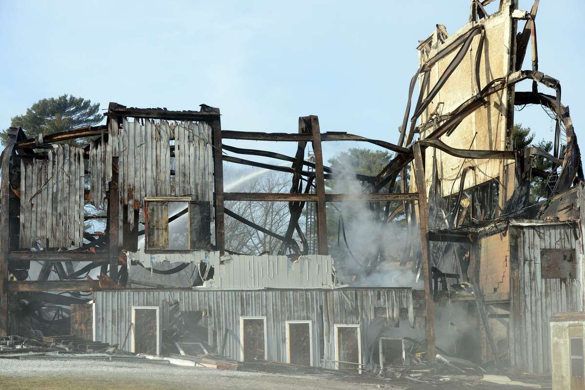 The Shakespeare theater, in Stratford, Conn. burned to the ground early Sunday morning, Jan. 13, 2019. Opened in 1955 as the American Shakespeare Festival Theatre, the building had stood vacant for many years.