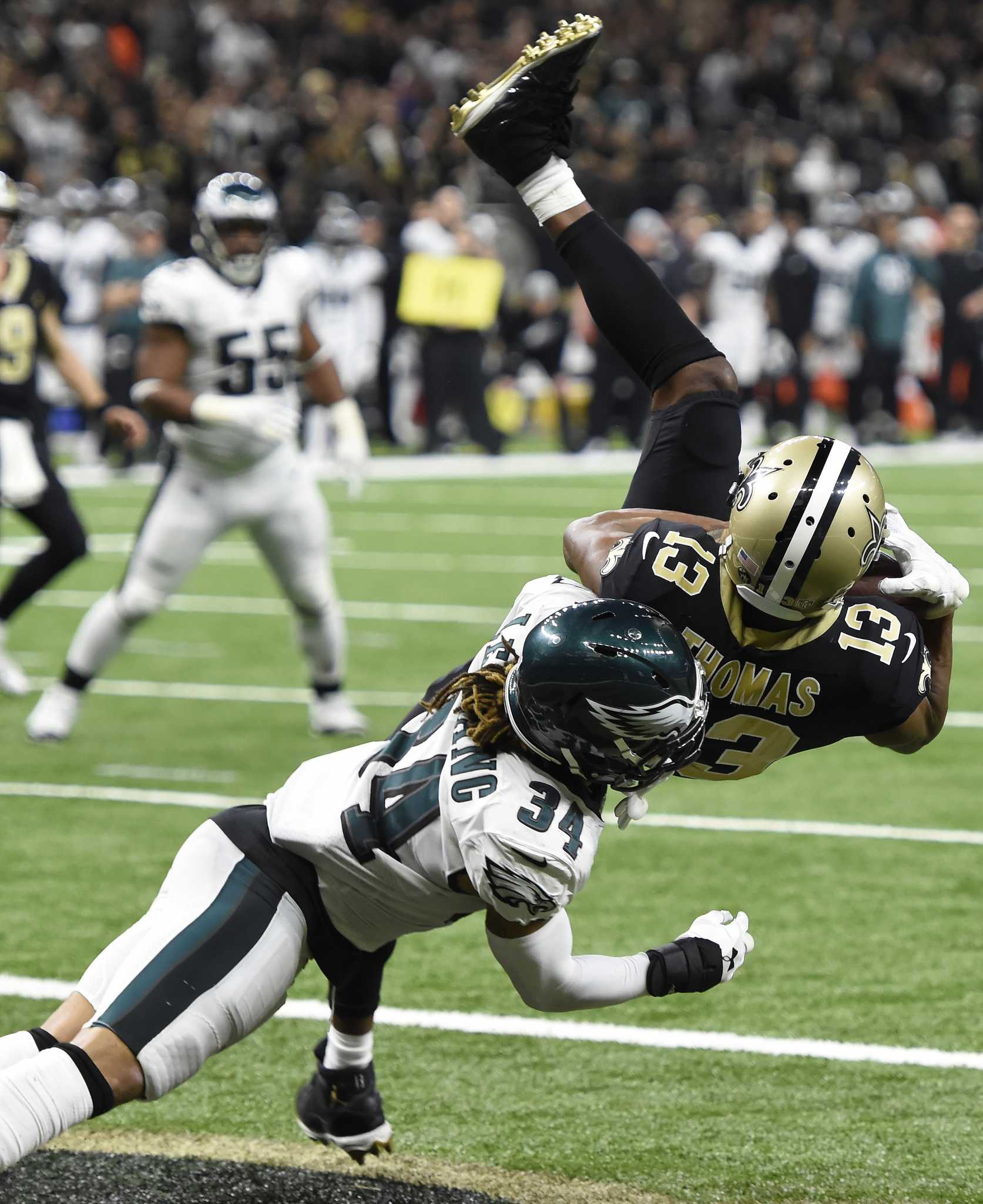 Saints rally past Eagles 20-14, will host NFC title game