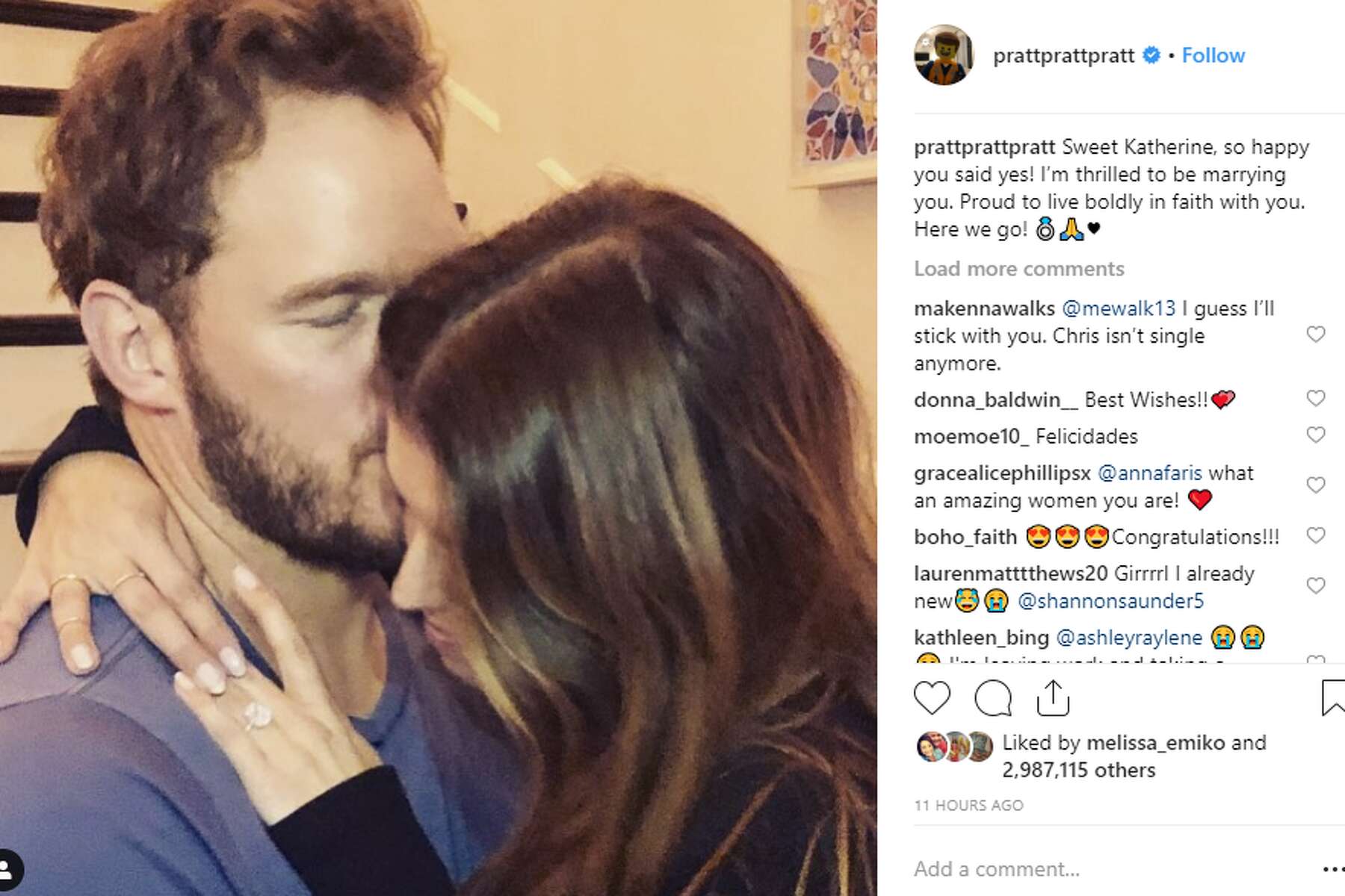 Chris Pratt gets engaged to girlfriend