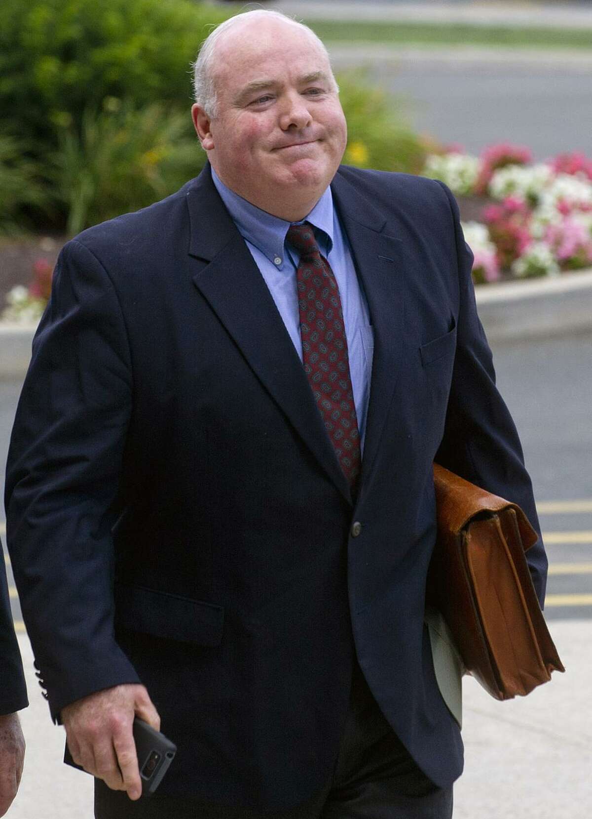 Michael Skakel arrives at State Superior Court in Stamford, Conn. in 2014.