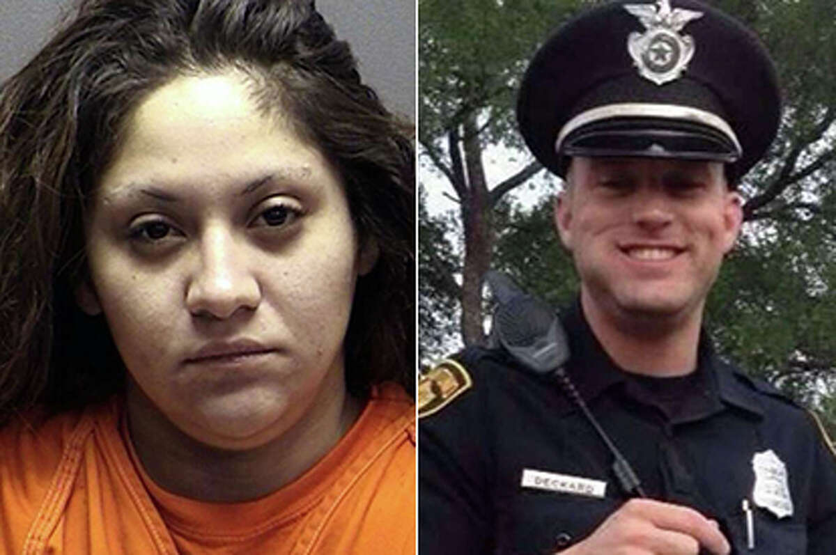 Cop sentencing Jenevieve Ramos, who drove the getaway car when her boyfriend, Shaun Puente, shot San Antonio Police Officer Robert Deckard in 2013, was sentenced to life in prison for her role in the policeman’s death.