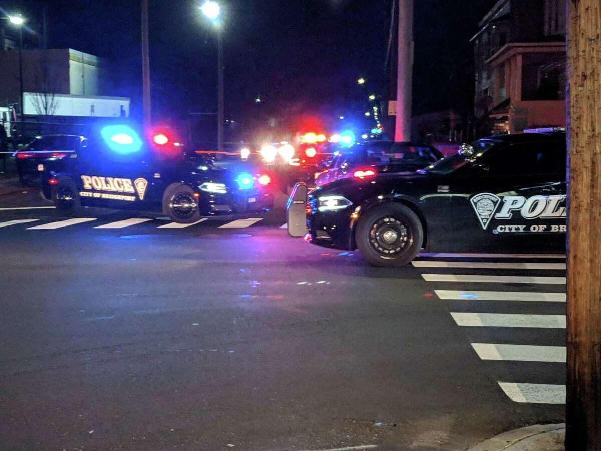 Police cordon off the intersection of Connecticut and Bishop avenues to investigate a reported fatal stabbing.