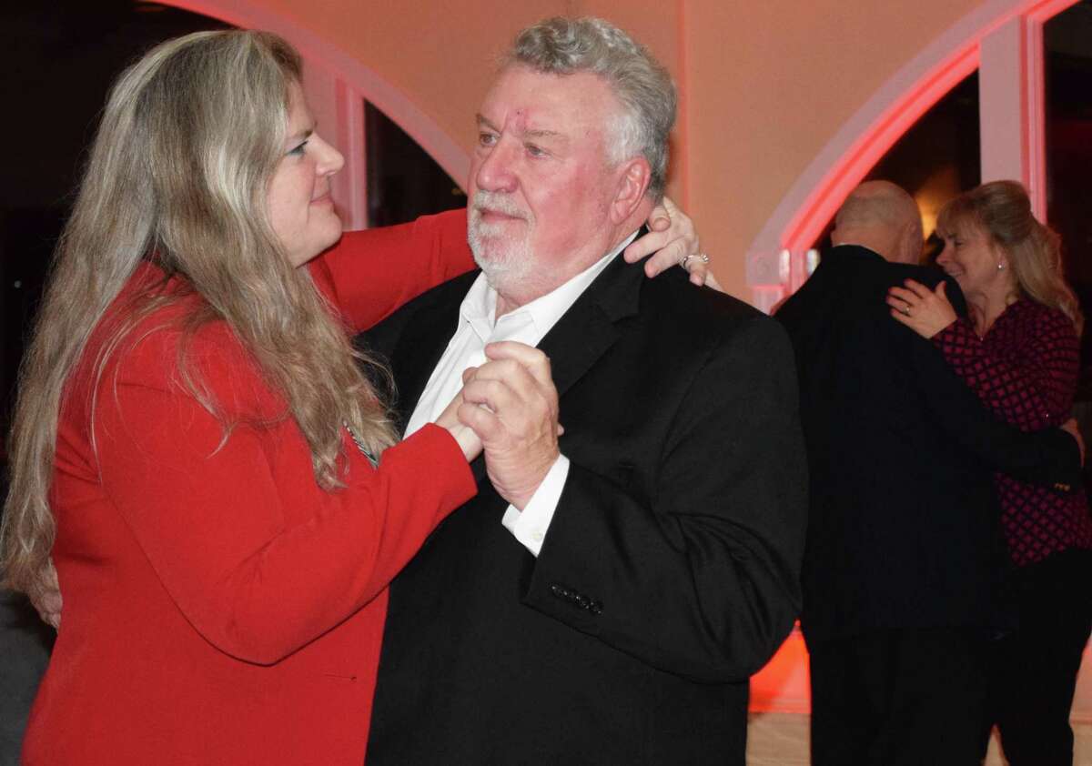 Spectrum/Water Witch Hose Co. #2 in New Milford held its annual dinner Jan. 11, 2019, at Candlewood Inn in Brookfield. The event included a cocktail hour, the presentation of the chief?'s report, the captain?'s report, milestone anniversary pins and the Chief?'s Award, dinner and dancing. Water Witch's Alan Hall and his daughter, Krissy Wheeler, wife of Roxbury fire chief Todd Wheeler, share a dance.